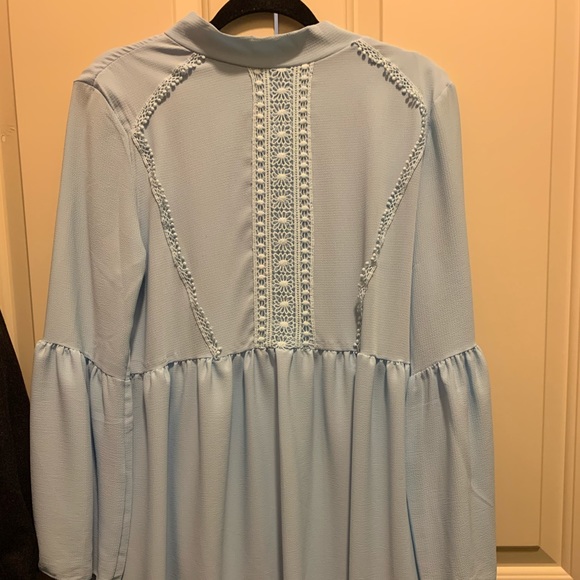 Petite crochet detail smock dress - Picture 2 of 3